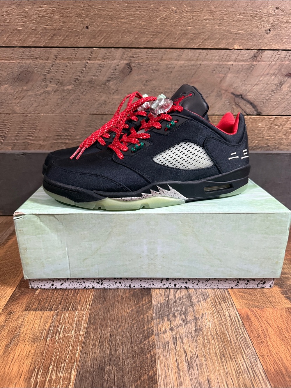 Nike Air Jordan 5 Retro Low CLOT Black Classic Jade Men's Size 11 New in Box